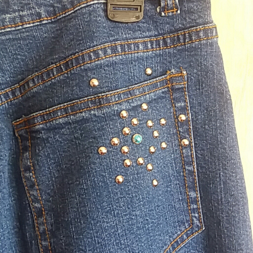 Not Your Daughter's Jeans With Turquoise Studs - Picture 7 of 8